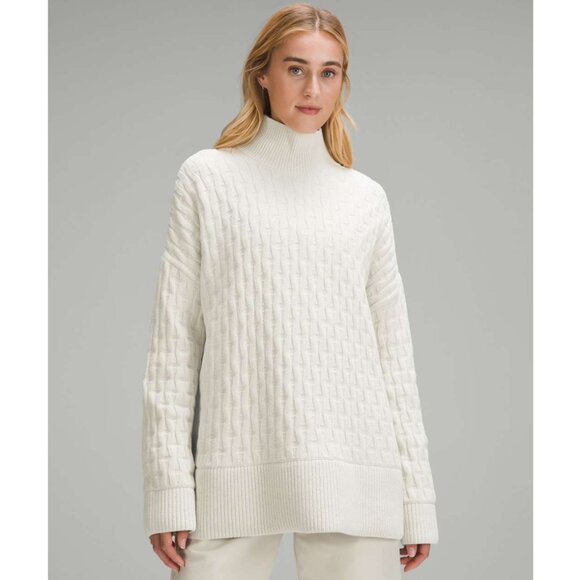lululemon athletica Sweaters - Lululemon Cable-Knit Relaxed-Fit sweater